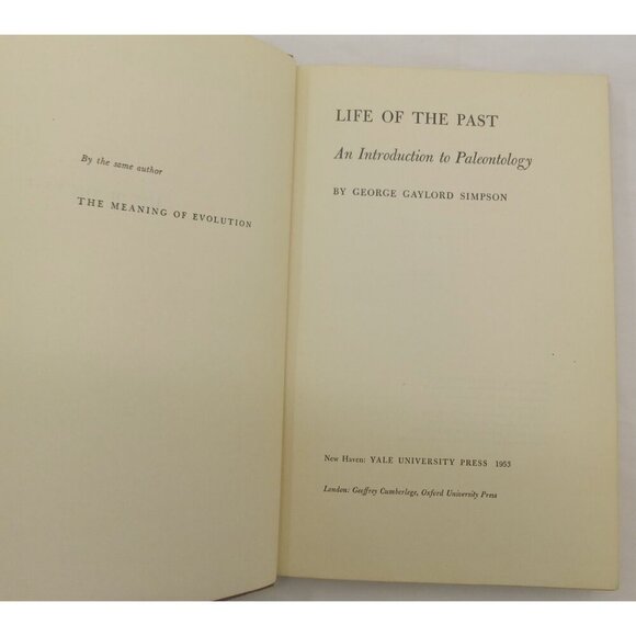 1961 Hardcover Life Of The Past Intro To Palaeontology Textbook George Simpson - Picture 10 of 10